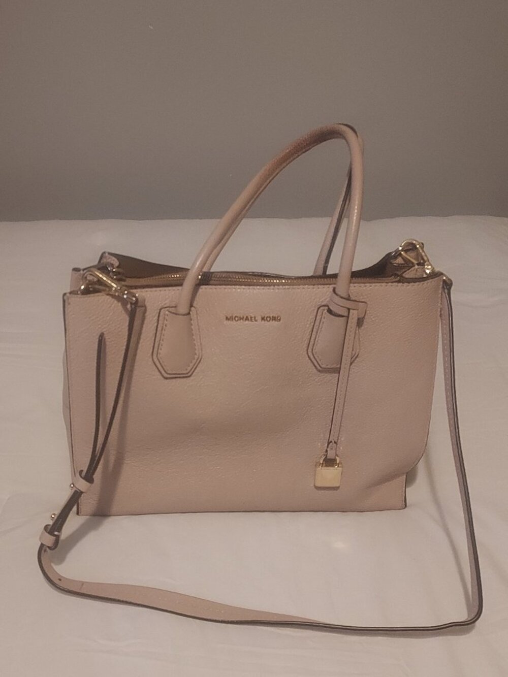 Michael Kors Studio Mercer Grommeted Leather Cross Body Messenger